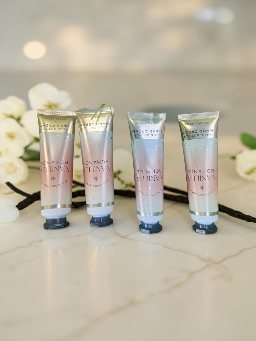 Bath & Body Works Vanilla Romance Hand Cream Set Of Four